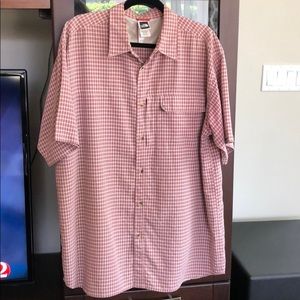The North Face Tech Shirt, Short Sleeve, Red Plaid